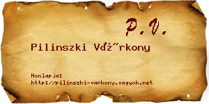 Pilinszki Várkony névjegykártya
